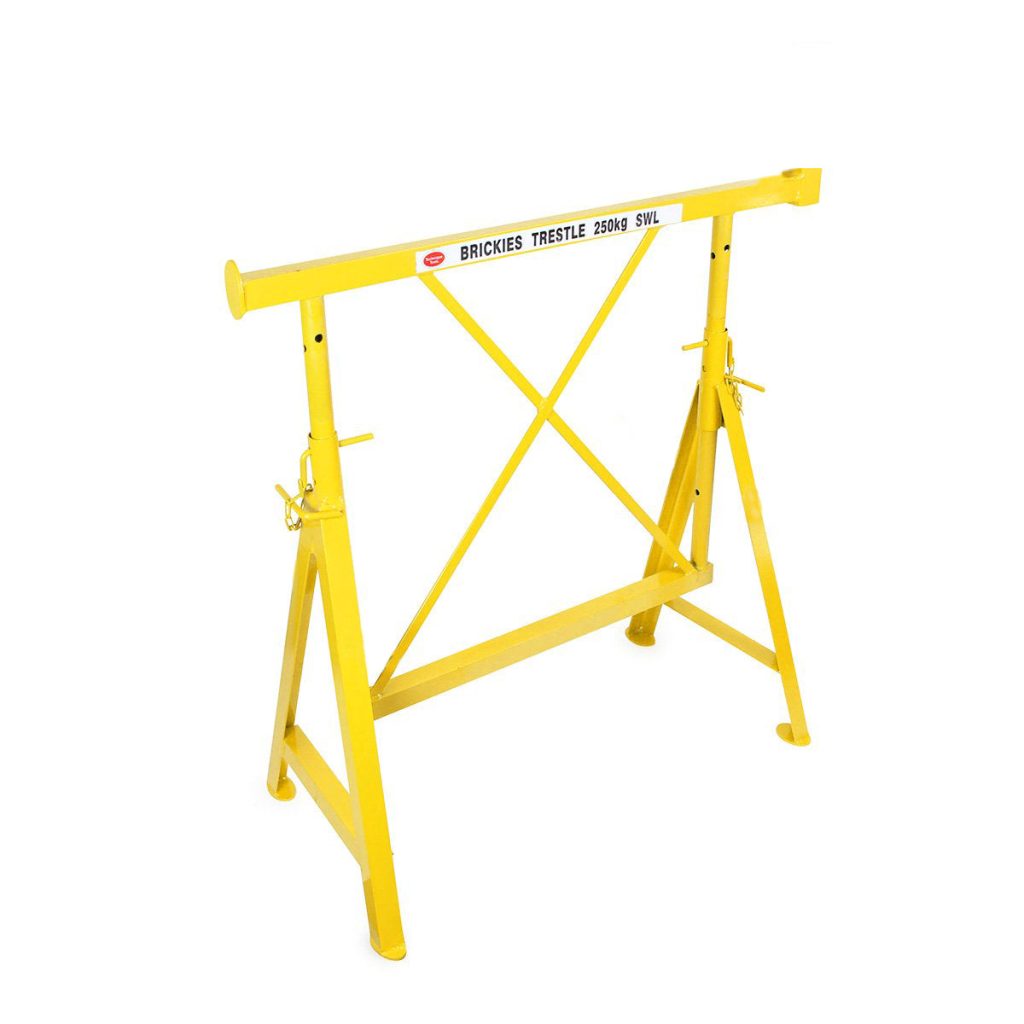 Bricklayers Trestle, Adjustable 800 – 1200mm (Certified To AU Standards)